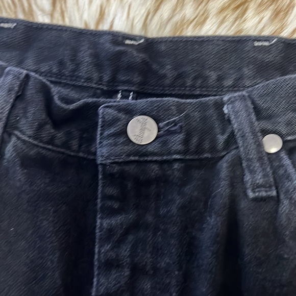 Wrangler Jeans 11X36 Black Old School High Rise  Wrangler Jeans straight leg - Picture 6 of 7